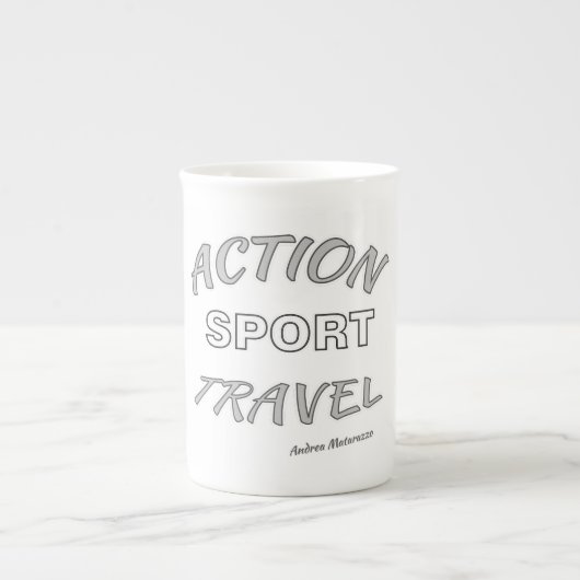 Actie Sport Reizen Porselein Kop (Voorkant)