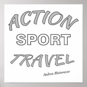 Actie Sport Reizen Poster