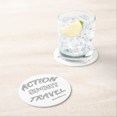 Actie Sport Reizen Ronde Kartonnen Onderzetter (Insitu)