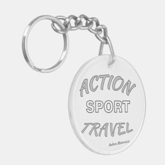 Actie Sport Reizen Sleutelhanger (Voorkant Links)