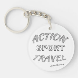 Actie Sport Reizen Sleutelhanger