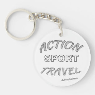 Actie Sport Reizen Sleutelhanger