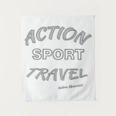 Actie Sport Reizen Wandkleed (Voorkant)