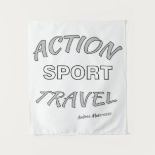 Actie Sport Reizen Wandkleed