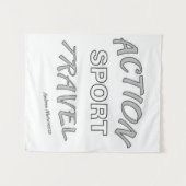 Actie Sport Reizen Wandkleed (Voorkant (horizontaal))