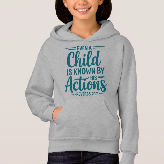 Actie Spreekt Kids Hoodie Ontwerp (Voorkant)