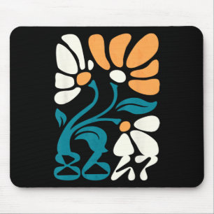 Actie Subtiel Groovy Bloem Boho Politiek Bescherme Muismat