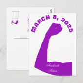 Actie versnellen 8 maart Vrouwendag 2025 Briefkaart (Voorkant / Achterkant)