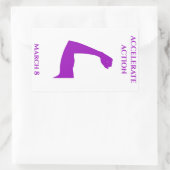 Actie versnellen Internationale Vrouwendag 2025 Rechthoekige Sticker (Tas)