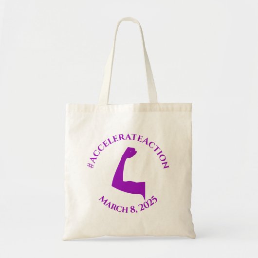 Actie versnellen Vrouwendag IWD 2025 Tote Bag (Voorkant)
