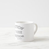 Actie Vrije Vrijheid Espresso Kop (Voorkant rechts)