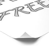 Actie Vrije Vrijheid Foto Afdruk (Hoek)