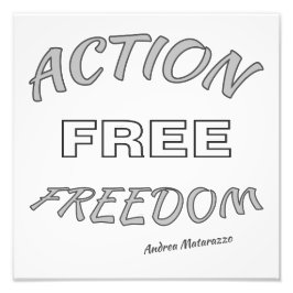 Actie Vrije Vrijheid Foto Afdruk