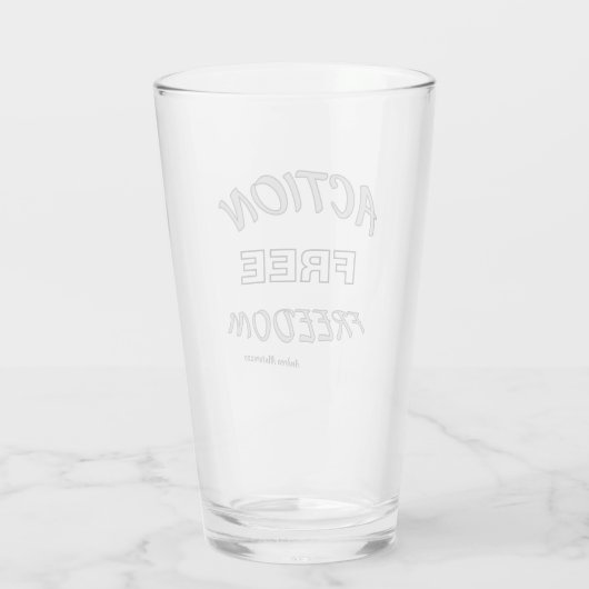 Actie Vrije Vrijheid Glas (Achterkant)