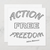 Actie Vrije Vrijheid Kaart (Voorkant / Achterkant)