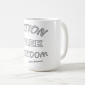 Actie Vrije Vrijheid Koffiemok (Voorkant rechts)