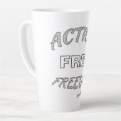 Actie Vrije Vrijheid Latte Mok (Linkerhoek)