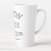 Actie Vrije Vrijheid Latte Mok (Rechts)