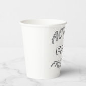 Actie Vrije Vrijheid Papieren Bekers (Rechts)