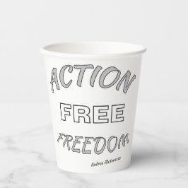 Actie Vrije Vrijheid Papieren Bekers
