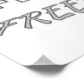 Actie Vrije Vrijheid Poster (Hoek)