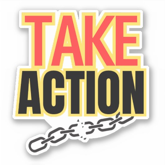 Actie waterdicht maken sticker (Voorkant)