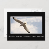 Actie wordt in werkelijkheid beschouwd briefkaart (Voorkant / Achterkant)