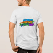 Actie zorgt voor succes. Tri-Blend shirt (Achterkant)