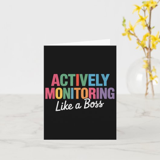 Actief bewaken als een testtest voor de beste toes kaart (Gele Bloem)