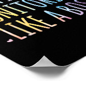 Actief bewaken als een testtest voor de beste toes poster (Hoek)