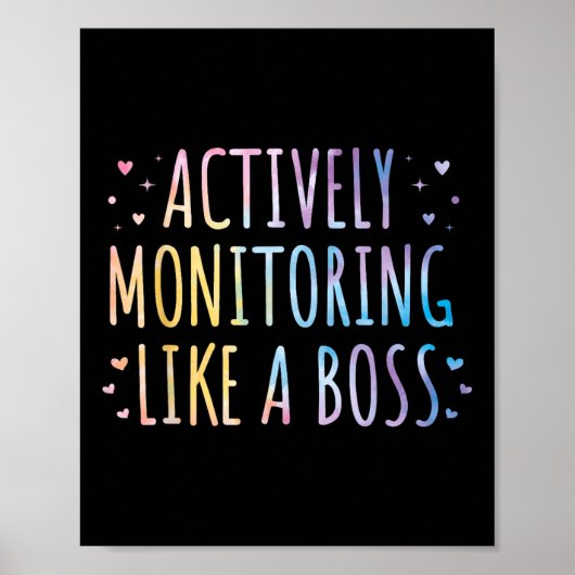 Actief bewaken als een testtest voor de beste toes poster (Voorkant)