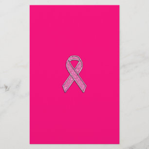 Actief chroom glitter Style Roze lintbewustzijn