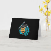 Actief Clapperboard Theater Mask Theater Actor Kaart (Gele Bloem)