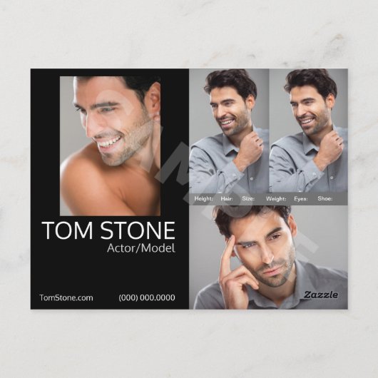 Actief Comp-kaarten koppen Comp-Sjabloon Briefkaart (Achterkant)