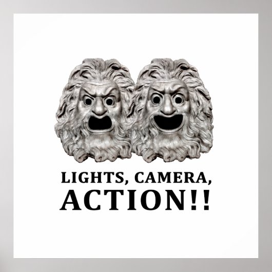 Actief concept grafische logo poster (Voorkant)