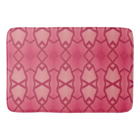 Actief decor in roze badmat (Voorkant)