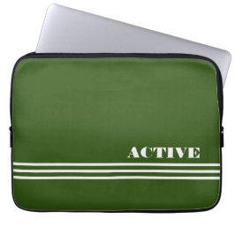 actief groen laptop sleeve