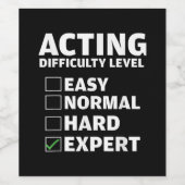 Actief het Niveau van de Theaters van het de moeil Wijn Etiket (Enkel label)