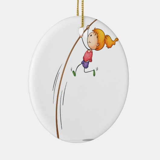 Actief kind keramisch ornament (Rechts)