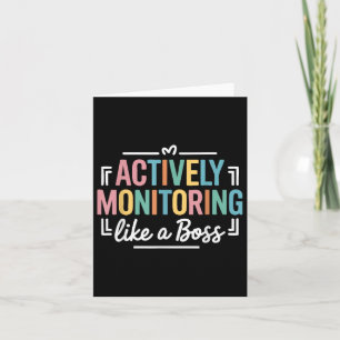 Actief monitoren als een testdag voor de baas kaart