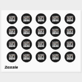 Actief toezicht als een BSS Ronde Sticker (Vel)