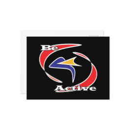 Actief zijn briefkaart