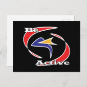 Actief zijn briefkaart (Voorkant / Achterkant)