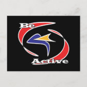 Actief zijn briefkaart (Voorkant)