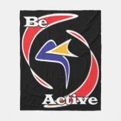 Actief zijn fleece deken (Voorkant)