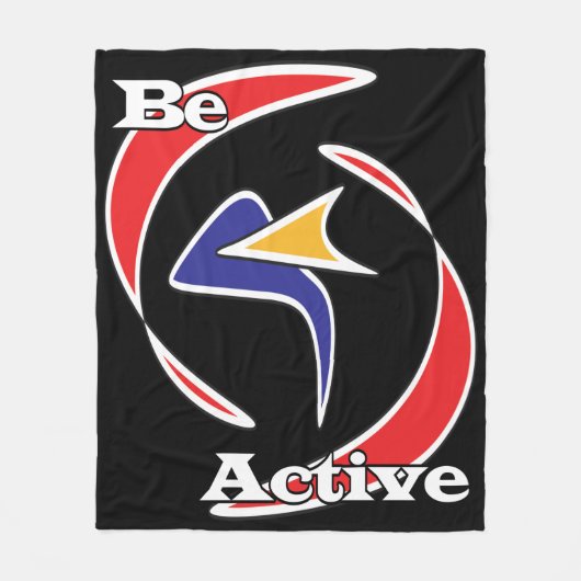 Actief zijn fleece deken (Voorkant)