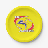 Actief zijn papieren bordje (Voorkant)