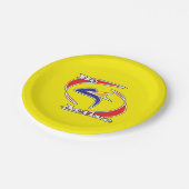 Actief zijn papieren bordje (Gekanteld)