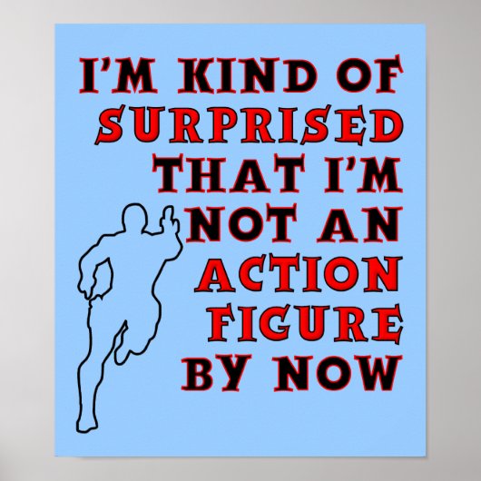 Actiefiguur Verrassend Grappige Poster (Voorkant)