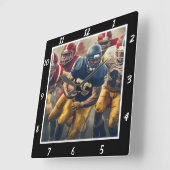 Actiefoto voetbal vierkante klok (Hoek)